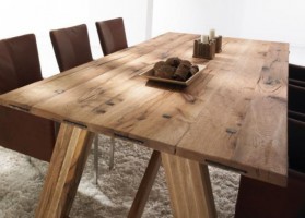 Деревянный стол по старину покрытие масло