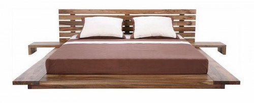 Кровать-татами в японском стиле из массива